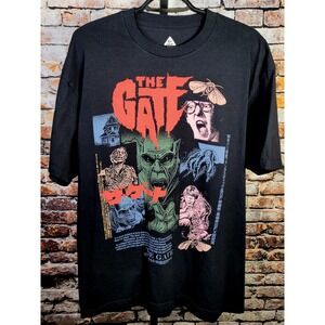 Deadend Threads The Gate Horror Movie Tee T Shirt Mens XL Black Graphic Goth